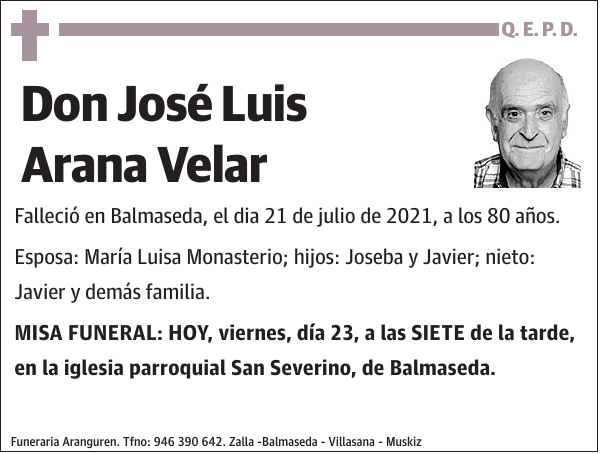 José Luis Arana Velar