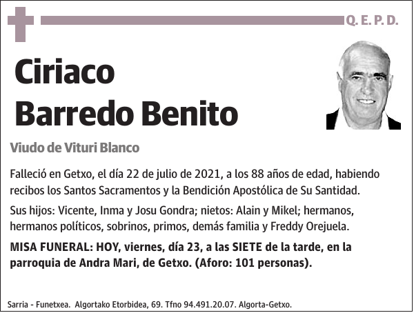 Ciriaco Barredo Benito