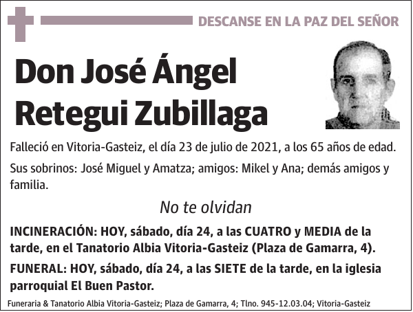 José Ángel Retegui Zubillaga