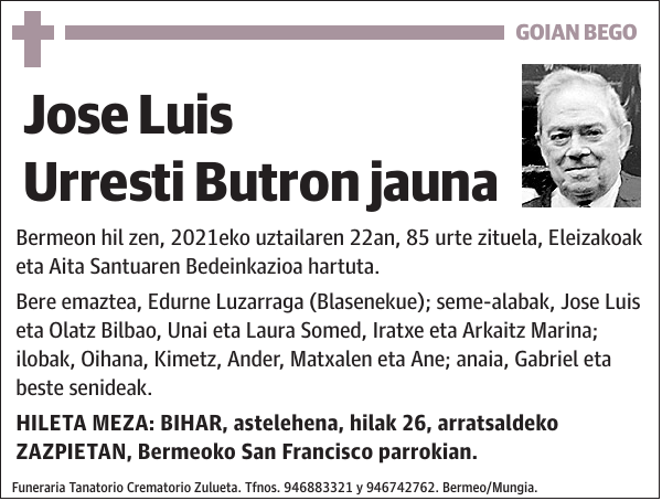 Jose Luis Urresti Butron