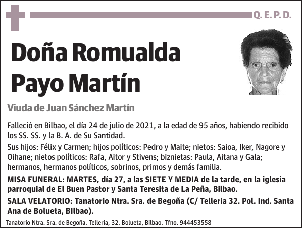 Romualda Payo Martín