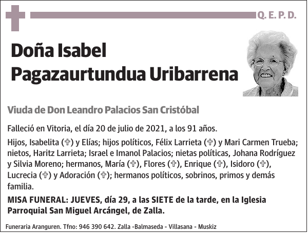 Isabel Pagazaurtundua Uribarrena