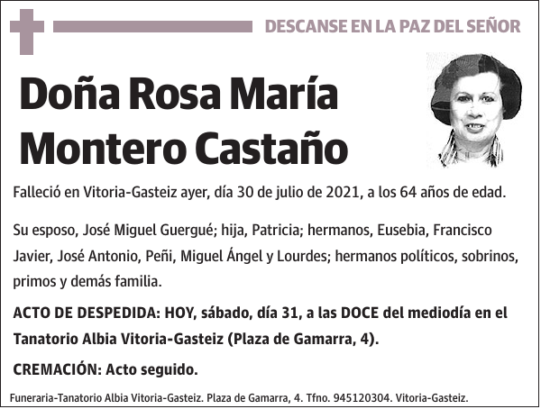 Rosa María Montero Castaño