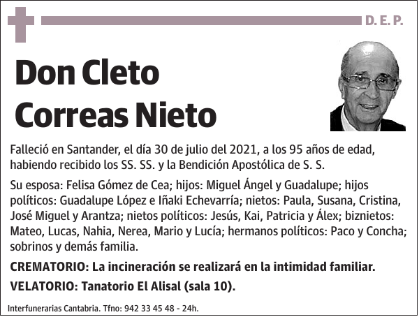 Cleto Correas Nieto