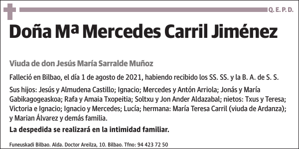 Mª Mercedes Carril Jiménez