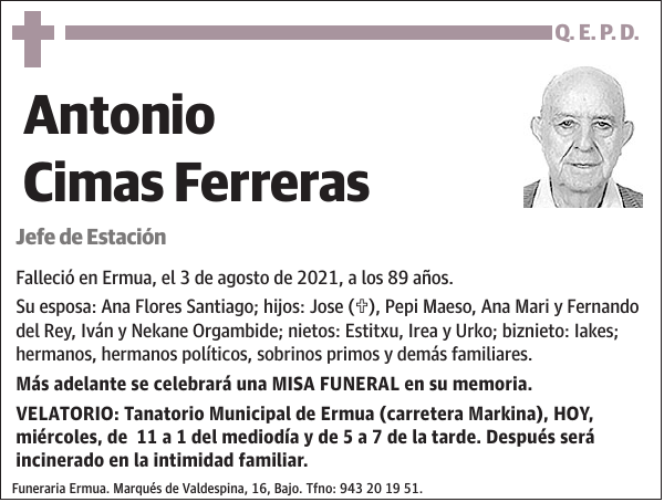 Antonio Cimas Ferreras