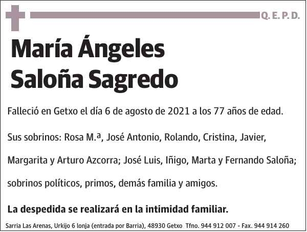 María Ángeles Saloña Sagredo