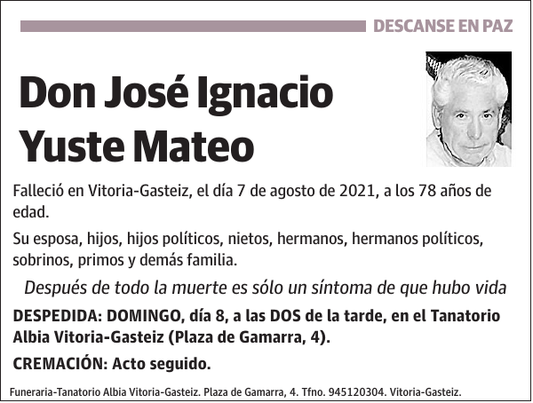 José Ignacio Yuste Mateo