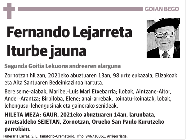 Fernando Lejarreta Iturbe