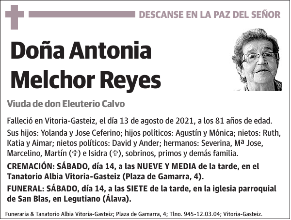 Antonia Melchor Reyes