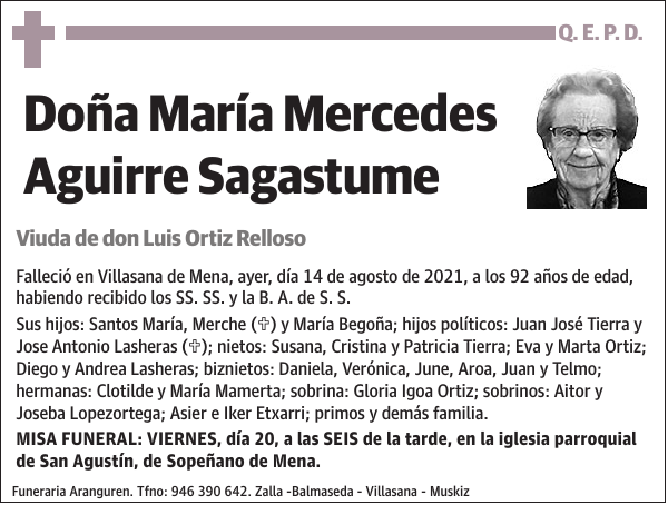 María Mercedes Aguirre Sagastume