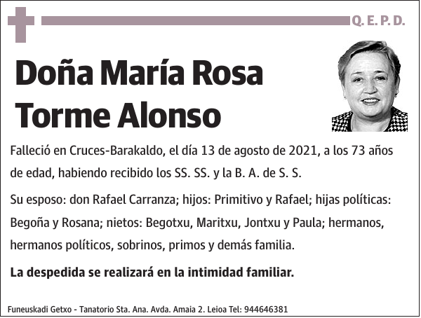 María Rosa Torme Alonso