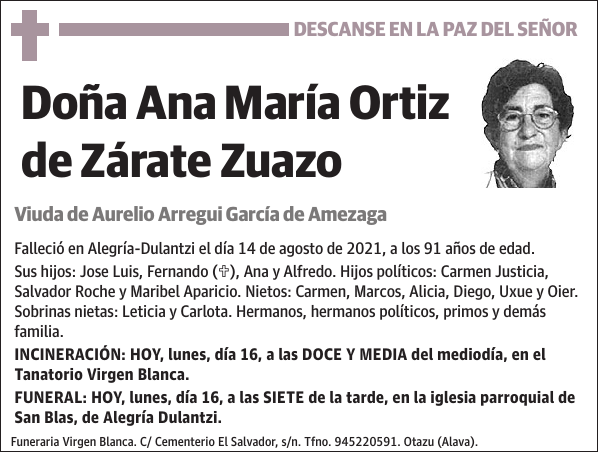 Ana María Ortiz de Zárate Zuazo