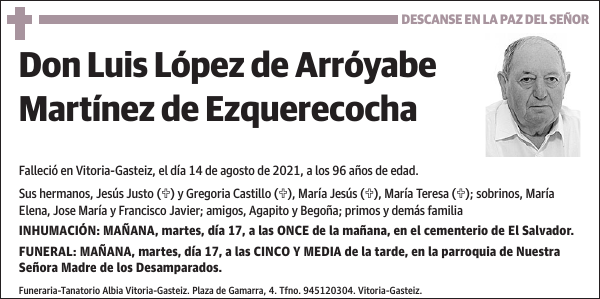 Luis López de Arróyabe Martínez de Ezquerecocha