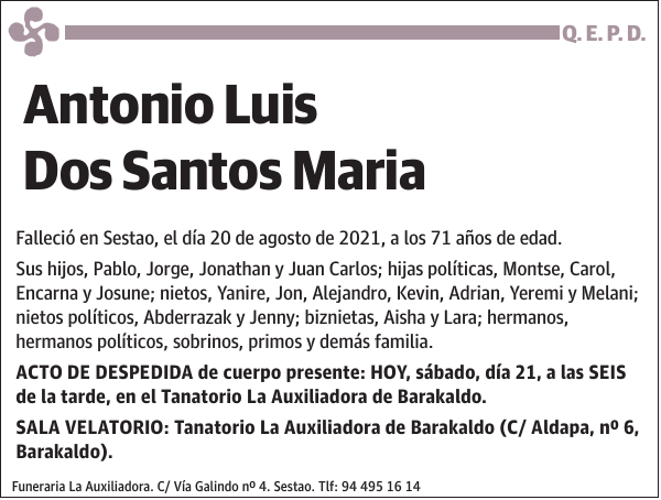 Antonio Luis Dos Santos Maria