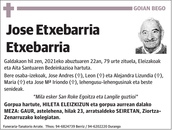 Jose Etxebarria Etxebarria