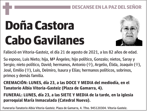 Castora Cabo Gavilanes