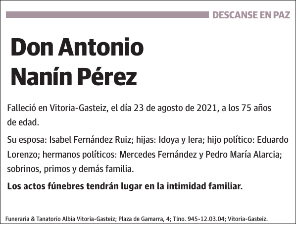 Antonio Nanín Pérez