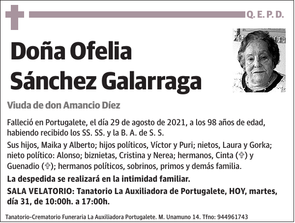 Ofelia Sánchez Galarraga