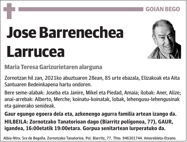 Jose Barrenechea Larrucea