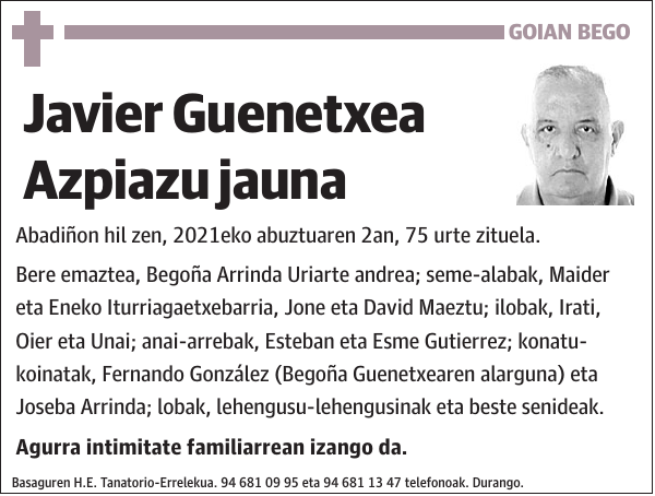 Javier Guenetxea Azpiazu