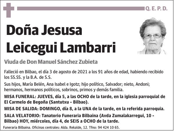 Jesusa Leicegui Lambarri