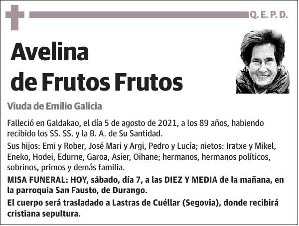 Avelina de Frutos Frutos