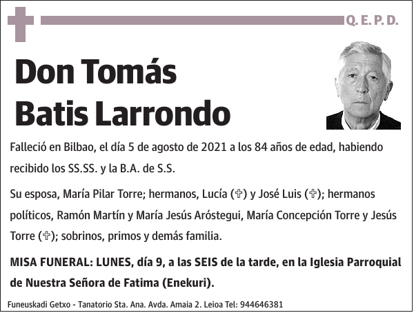 Tomás Batis Larrondo