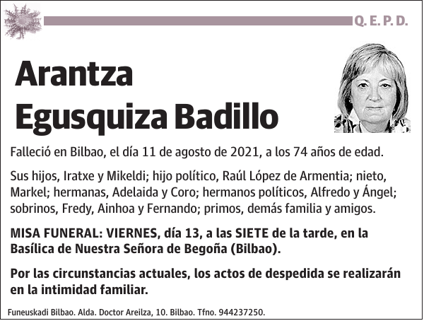 Arantza Egusquiza Badillo