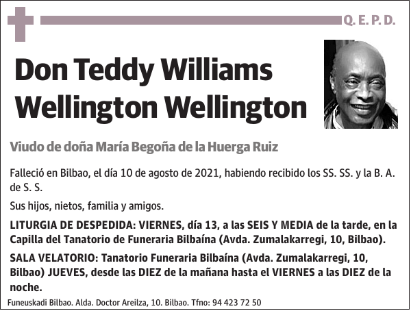 Teddy Williams Wellington Wellington