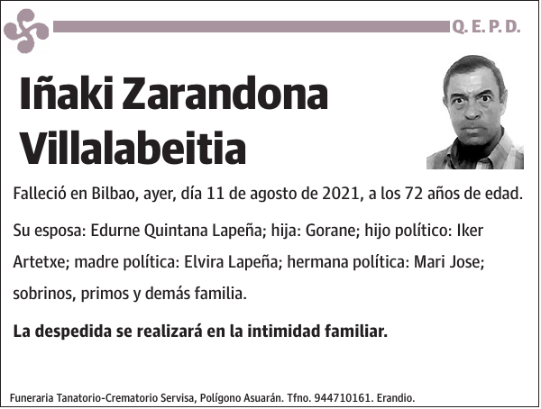 Iñaki Zarandona Villalabeitia