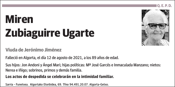 Miren Zubiaguirre Ugarte