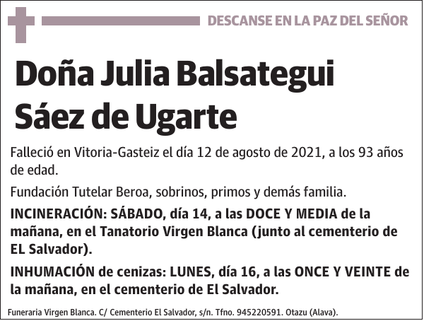 Julia Balsategui Sáez de Ugarte