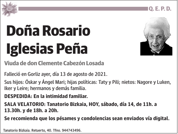 Rosario Iglesias Peña