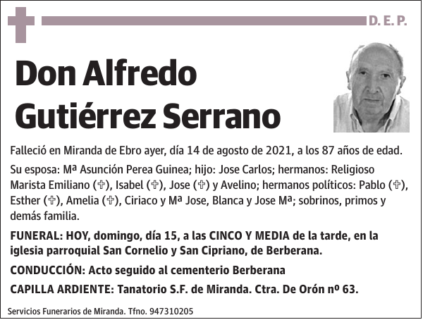 Alfredo Gutiérrez Serrano