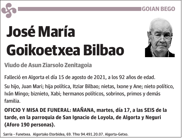 José María Goikoetxea Bilbao