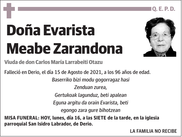 Evarista Meabe Zarandona