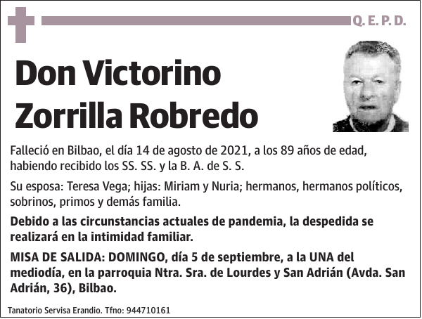 Victorino Zorrilla Robredo