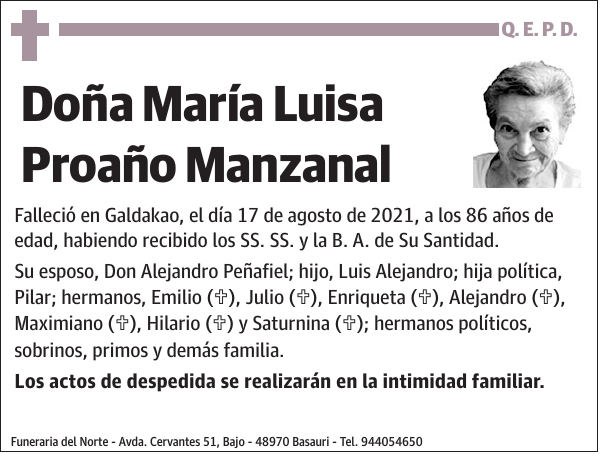 María Luisa Proaño Manzanal