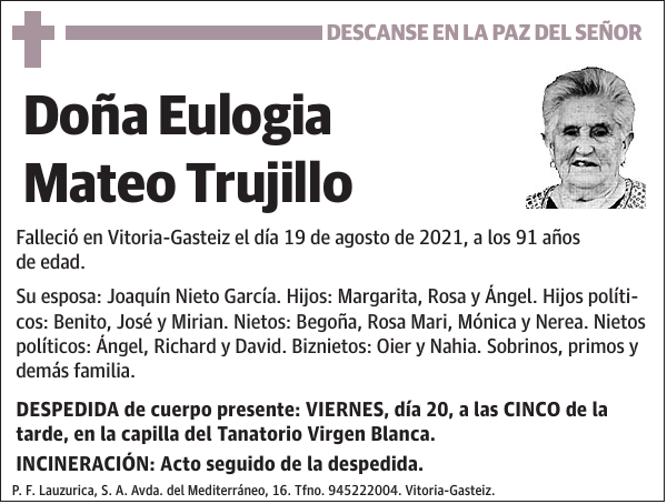 Eulogia Mateo Trujillo