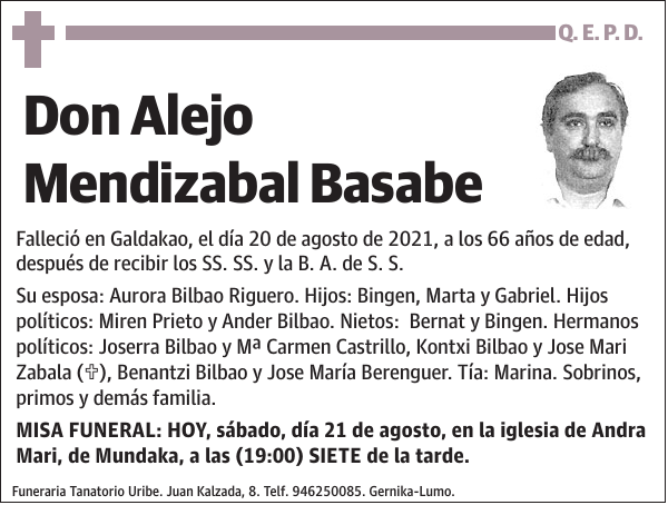 Alejo Mendizabal Basabe