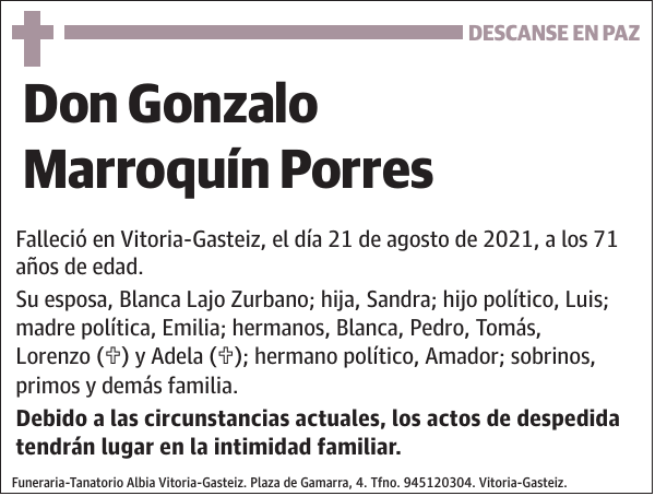 Gonzalo Marroquín Porres