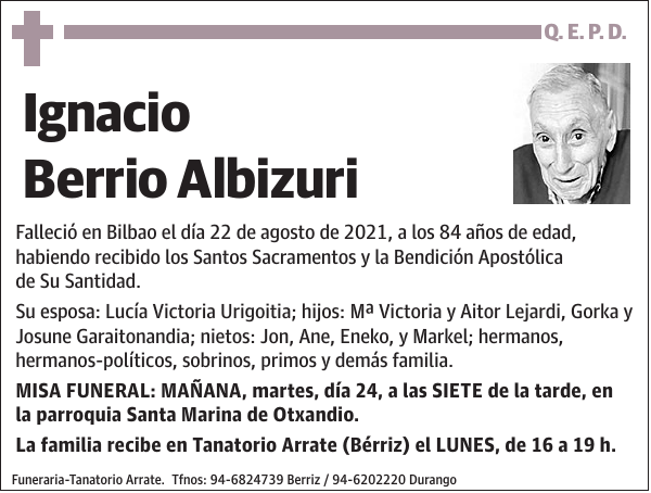 Ignacio Berrio Albizuri