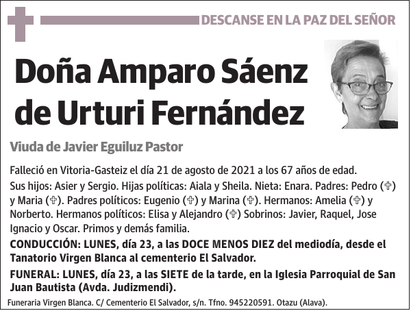 Amparo Sáenz de Urturi Fernández