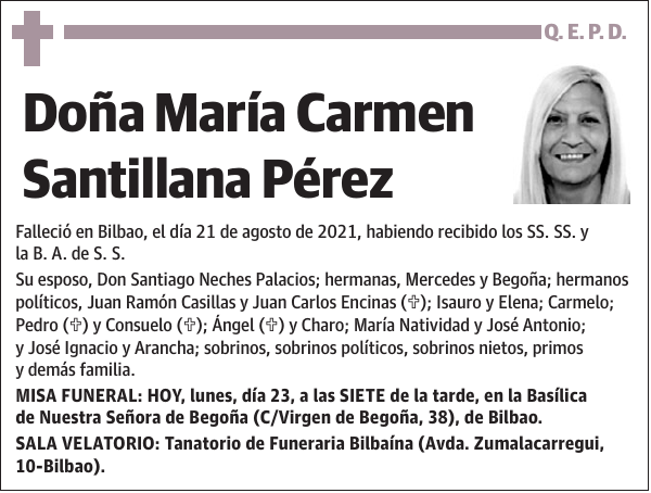 María Carmen Santillana Pérez