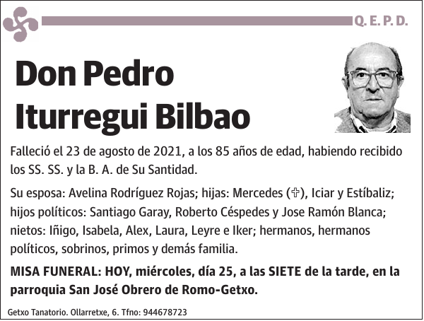 Pedro Iturregui Bilbao