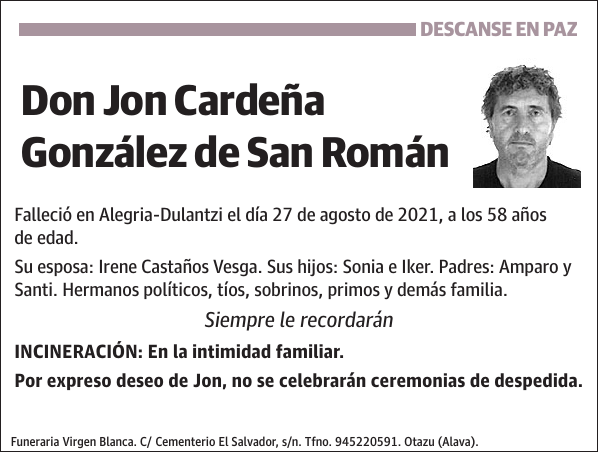 Jon Cardeña González de San Román