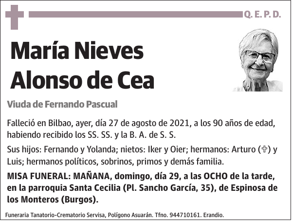 María Nieves Alonso de Cea