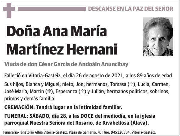 Ana María Martínez Hernani