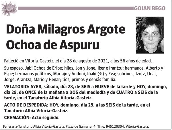 Milagros Argote Ochoa de Aspuru